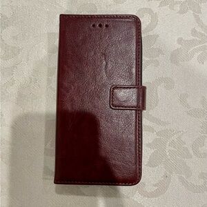 Brown Leather iPhone 12 & 14 Phone Case and Wallet
